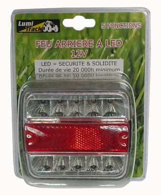 Feu ar led r/b 5f sort.cable sous coque BUISARD - 724635