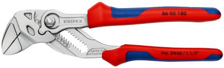 Pince cle 180mm chrome bimatiere KNIPEX - 86 05 180 SB