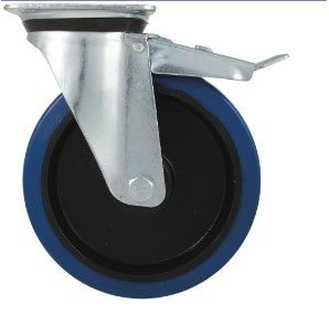 Roulette pivot.+frein chape zinguee bandage bleu d.100 130k - 26451