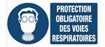 Plaque 330x200 'Protection obligatoire des voies respiratoires' VINMER - 387004