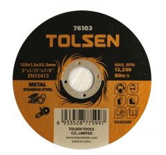 Disque a tronconner 125x1,2x22mm (76103) TOLSEN - 100320