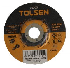Disque a ebarber dep.125x3x22mm (76303)           TOLSEN - 100325