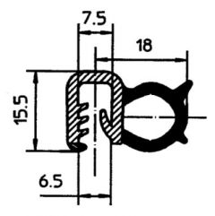 Joint boudin bi-composant 18x6.5mm BUISARD - 613205