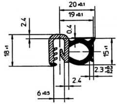 Joint boudin bi-composant 15x6mm BUISARD - 613208