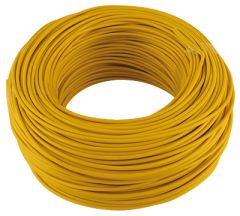 C 100m cable mono 1mm2 jaune BUISARD - 742913