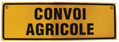 Panneau convoi agricole adhesif classe b 1200x400  - 743483