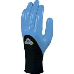Gant tricot polyester - enduction nitrile paume doigts et mi-dos DELTA PLUS - D020DPVE715BL0