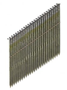 Pointes en bande métal 34° crantées 2.8x70mm DEWALT - DNW28R70E
