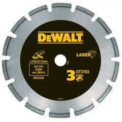 Disque laser pour béton dur/granités 125x22.2mm, hauteur segment 7.5mm DEWALT - DT3761-XJ