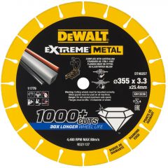 Disque Extreme Métal 355 x x 25 4 x 3 3 mm DEWALT - DT40257-QZ