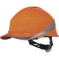Casque de chantier orange ventilé forme casquette baseball - serrage rotor DELTA PLUS - D020DIAM6WTROR0