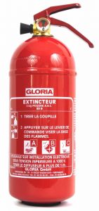 Extincteur à poudre ABC - 2 kg GLORIA - 412010