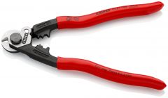 Coupe-cables acier 190mm ø2,5-4-5-7mm KNIPEX - 95 61 190 SB
