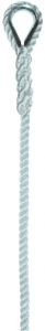 Élingue corde d.10 mm 1 boucle cossée cmu 138 kg long 1 m LEVAC - 4407F