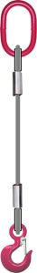 Élingue câble galva d.30 mm cmu 10,5 t anneau + crochet standard LEVAC - 4711S