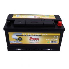 Batterie 12V 90Ah 850A 353x175x190 système start&stop stecopower - 116