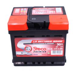 Batterie 12v 55ah 510a 207x175x175 gamme rouge steco premier stecopower - 201