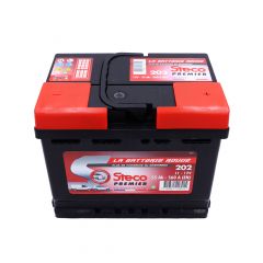 Batterie 12v 55ah 560a 207x175x190 gamme rouge steco premier stecopower - 202