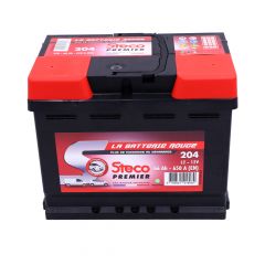 Batterie 12v 66ah 650a 242x175x190 gamme rouge steco premier stecopower - 204
