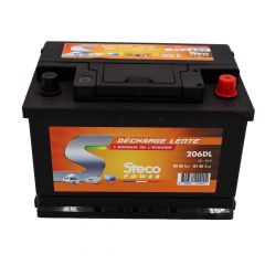 Batterie 80 ah (20h) - 85 ah (100h) 277x175x190 stecopower - 206dl