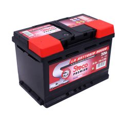 Batterie 12v 80ah 750a 278x175x190 gamme rouge steco premier stecopower - 206