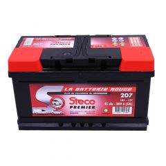 Batterie 12v 85ah 800a 315x175x175 gamme rouge steco premier stecopower - 207