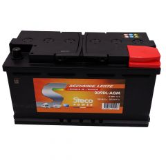 Batterie 100 ah (20h) - 105 ah (100h) 354x175x190 stecopower - 209dl-agm