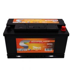 Batterie 105 Ah (20h) - 115 Ah (100h) 354x175x190 Gamme STECO Décharge Lente STECOPOWER - 209DL