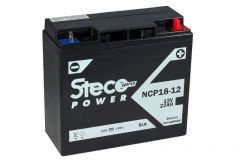 Batterie 12v (10h) 22ah 300a 181x76x167 gamme batterie sla stecopower - ncp18-12
