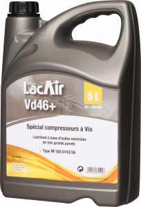 Bidon 5l huile compresseur vis vd46+ LACME - 484400