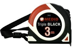 Mètre à ruban Triple Black Nylon coated 3 x 16 MEDID - 7163
