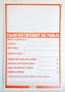CHANTIER INTERDIT AU PUBLIC 80 X 120 MONDELIN - 802260