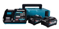 Pack MAKITA 2 batteries BL4040 + chargeur DC40RA en MAKPAC1 - 191J97-1
