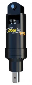 Tarière motoréducteur hydraulique DIGGA PD15-5 pour pelles de 12 à 16 tonnes - PD155