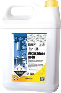 Bidon 5kg degraissant desinfectant alcalin chlore moussant EYREIN - 57620