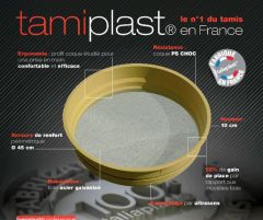 Tamis plastique ' tamiplast' TALIAPLAST pour professionnel N°6- 370502