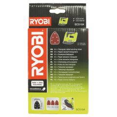 Assortiment RYOBI SCS10A 10 abrasifs auto-agrippants 140x100 - 5132002675