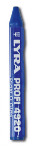 Craie de marquage à la cire bleue Plast-O-Glas en boîte de 12 PROFI 4920 LYRA-4920051