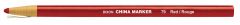 Crayon cire industrielle rouge LYRA en étui de 12 -163302