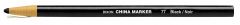 Crayon cire industrielle noir LYRA en étui de 12 -163307