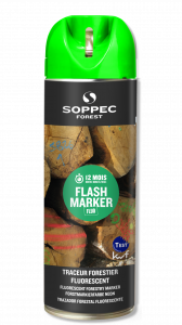 Traceur forestier Hautement Fluorescent vert Fluo 12 Mois FLASH MARKER SOPPEC - 131518O