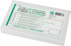 FARMOR-Kit de 4 pulvérisateurs assortis et 10 dosettes de sérum physiologique-KIT8005PS