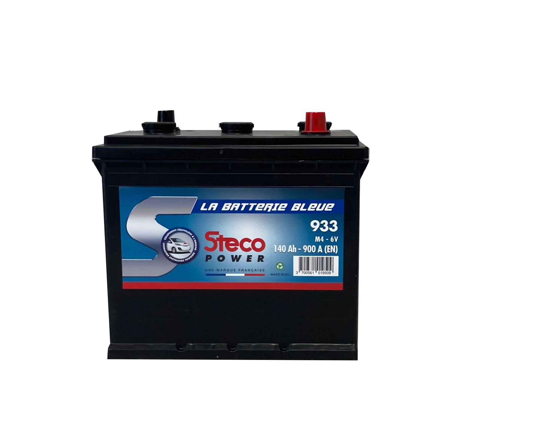 Batterie 6V 140Ah 900A 241x169x230 mm gamme 6 volts (acide inclus